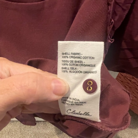 Cleobella Plum Puff Sleeve Blouse - Picture 5 of 8